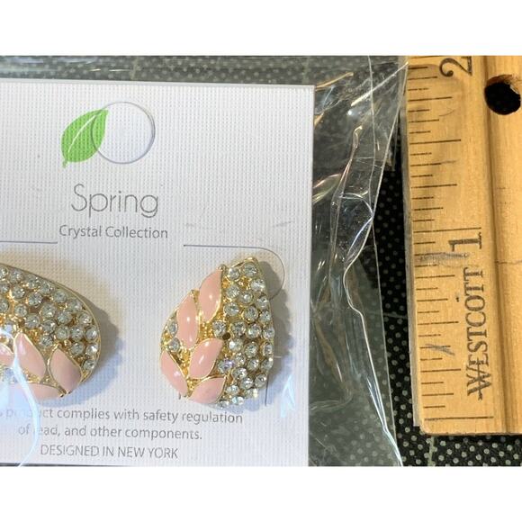 Pierced Earrings Mixed Styles Crystals Rhinestones Enameled Lot Of 6 New - Picture 11 of 14